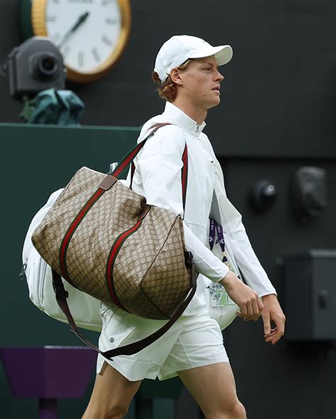 tennis gucci bag|jannik sinner gucci bag.